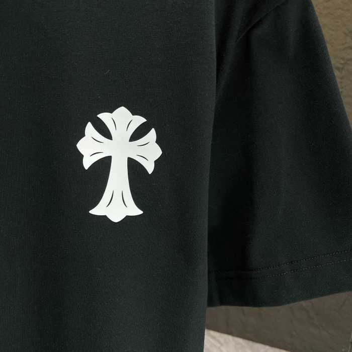 Chrome Hearts Classic Logo Print Cotton Short Sleeves T-Shirts
