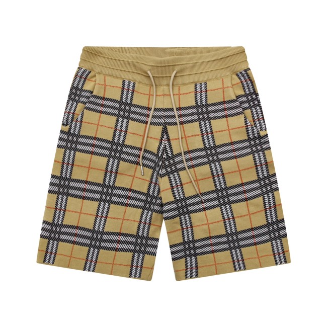 Burberry Logo Classic Plaid Knitted Shorts
