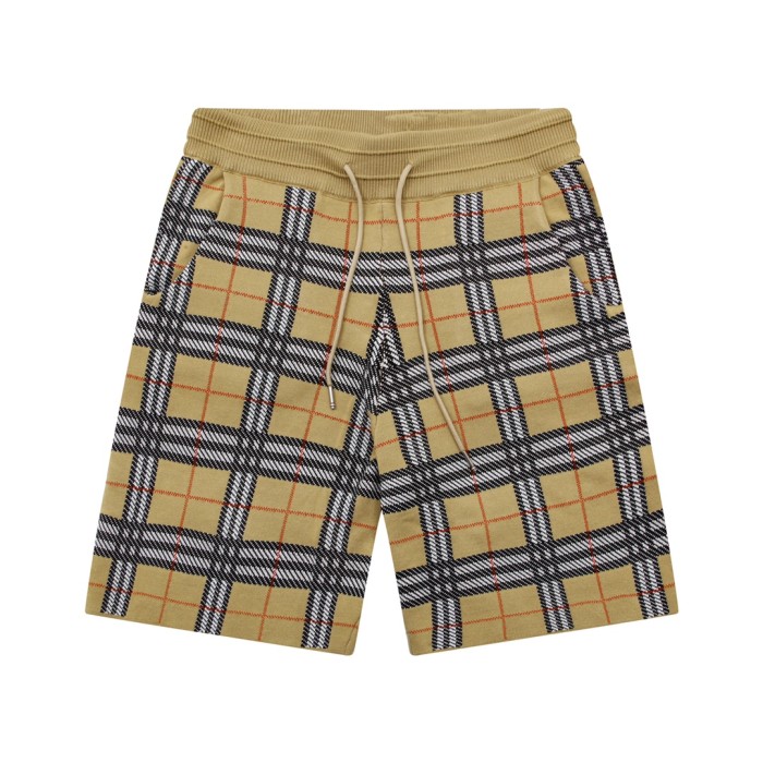 Burberry Logo Classic Plaid Knitted Shorts