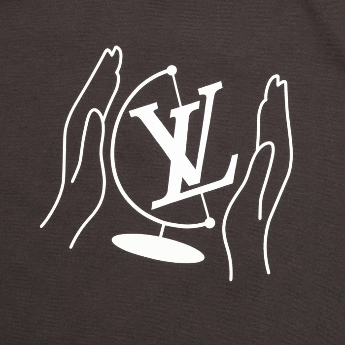 Louis Vuitton Washed Printed Cotton T-Shirt