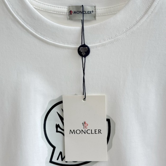 Moncler Classic Logo Print Cotton Short Sleeves Tee