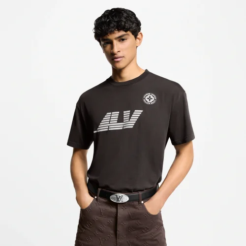 Louis Vuitton Washed Printed Cotton T-Shirt