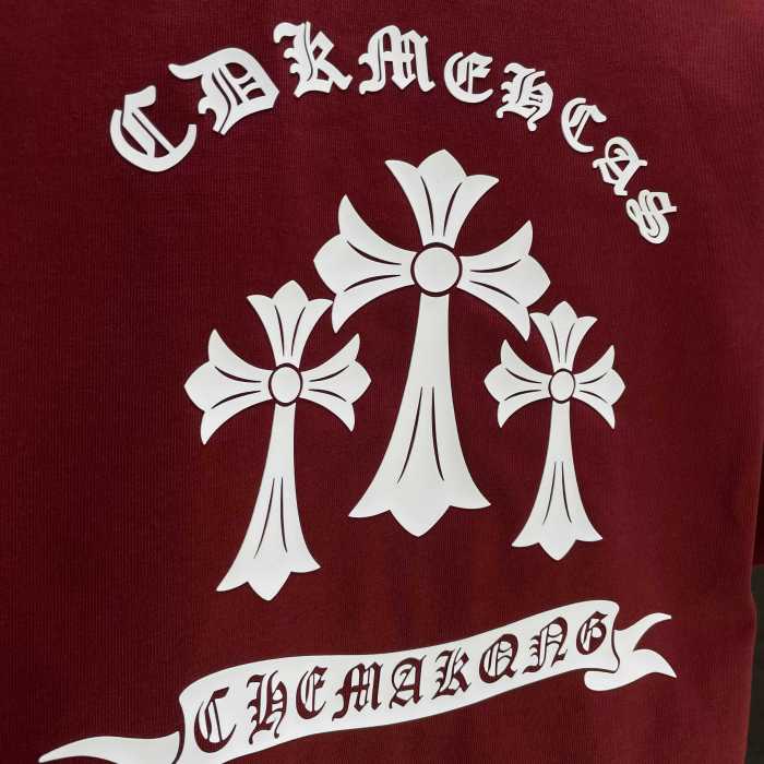 Chrome Hearts Classic Logo Print Cotton Short Sleeves T-Shirts