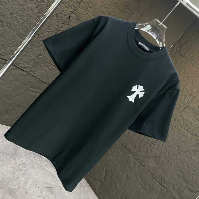 Chrome Hearts Classic Logo Print Cotton Short Sleeves T-Shirts