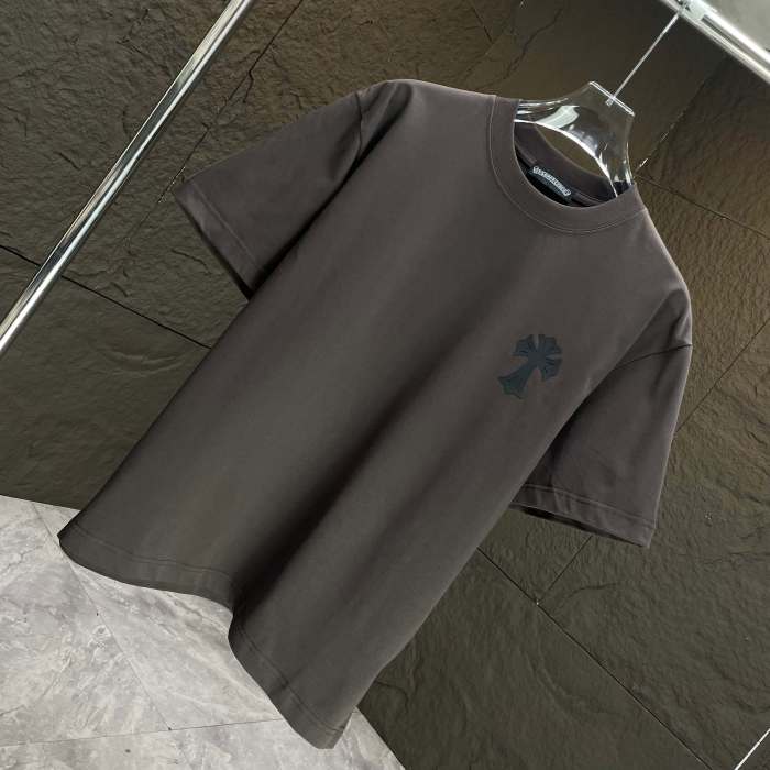 Chrome Hearts Classic Logo Print Cotton Short Sleeves T-Shirts