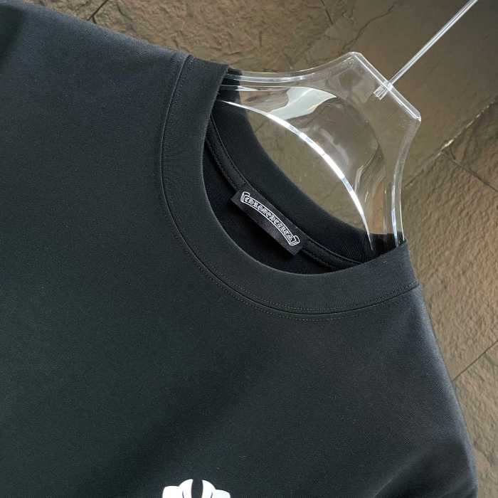 Chrome Hearts Classic Logo Print Cotton Short Sleeves T-Shirts