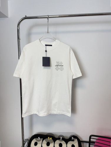 Louis Vuitton's3D Three-dimensional  Logo Hot Diamond short-sleeved T-shirt