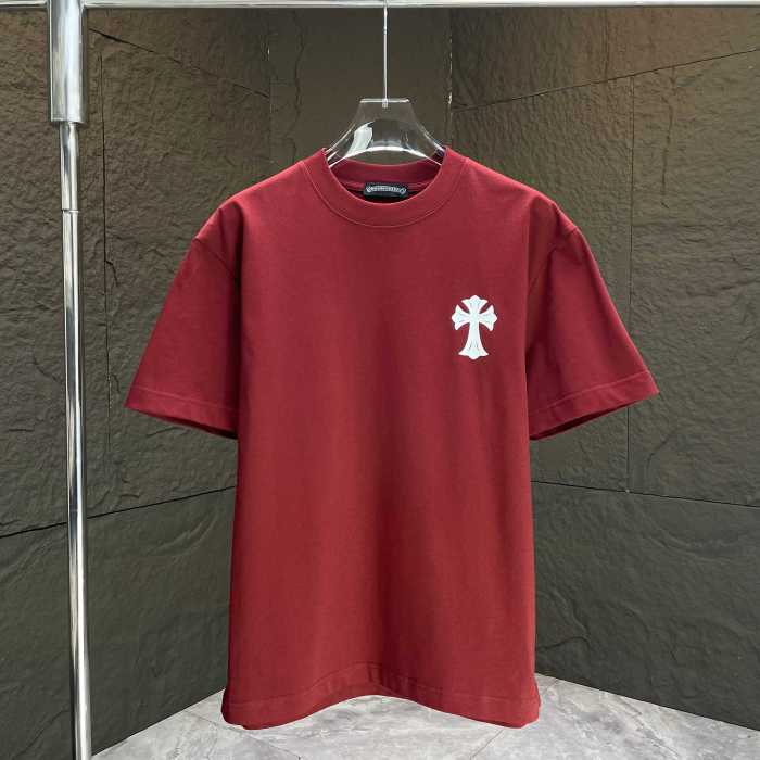 Chrome Hearts Classic Logo Print Cotton Short Sleeves T-Shirts