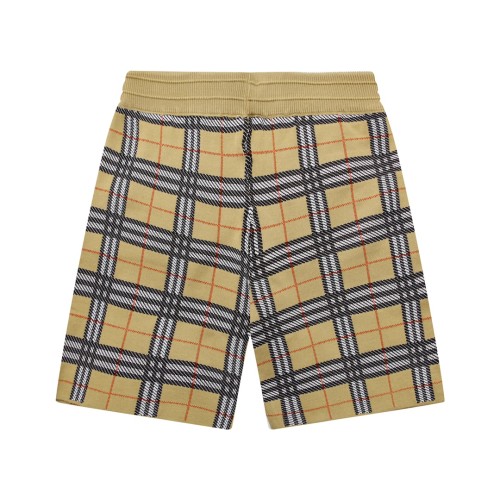 Burberry Logo Classic Plaid Knitted Shorts