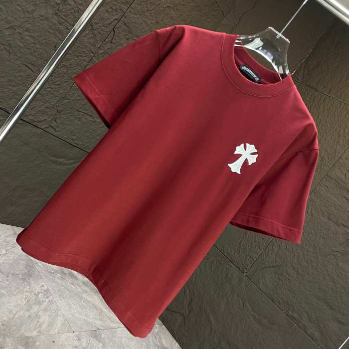 Chrome Hearts Classic Logo Print Cotton Short Sleeves T-Shirts