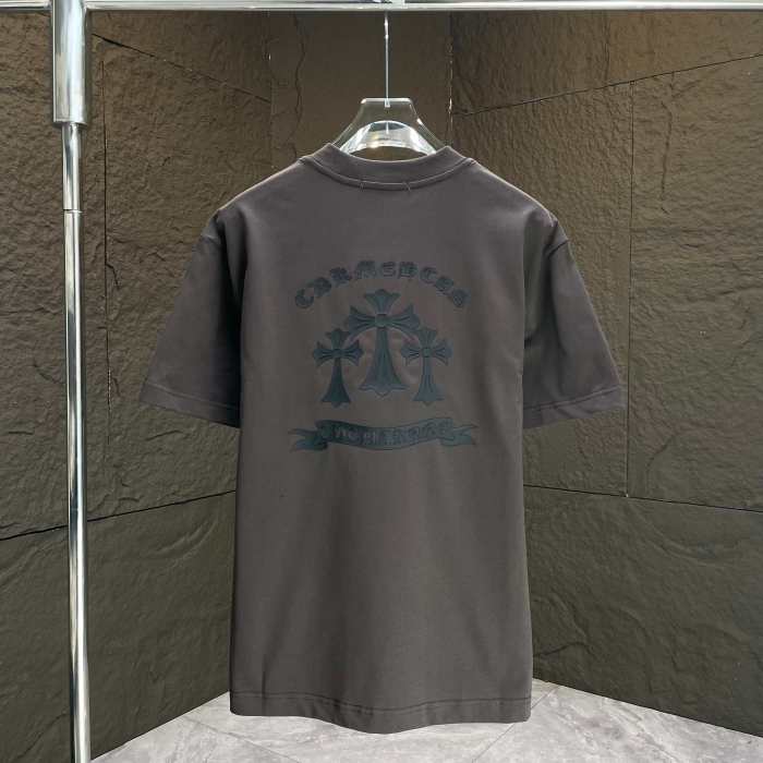 Chrome Hearts Classic Logo Print Cotton Short Sleeves T-Shirts
