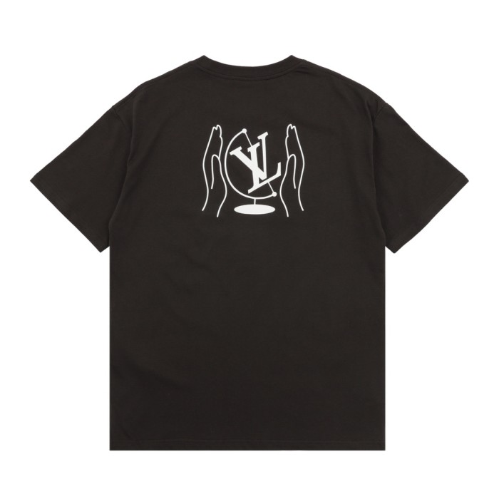 Louis Vuitton Washed Printed Cotton T-Shirt