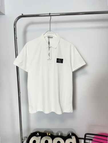 Calvin Klein Classic Logo Print Cotton Polo Shirts
