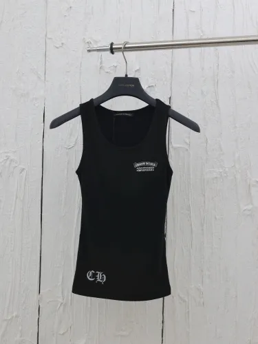 Chrome Hearts Cross Sanskrit Print Knitted Vest Tee