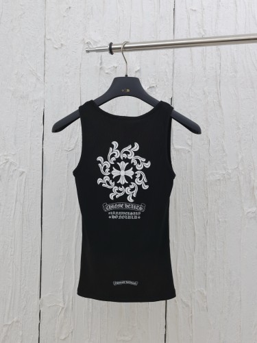Chrome Hearts Cross Sanskrit Print Knitted Vest Tee