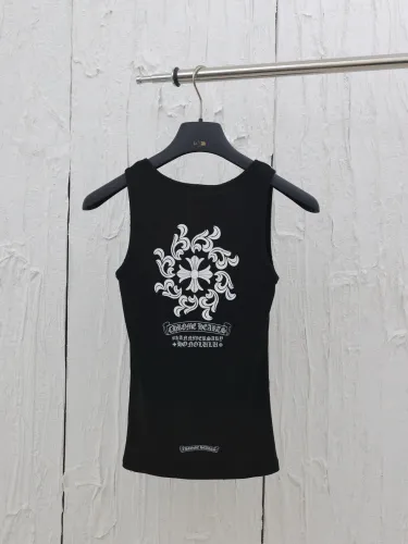 Chrome Hearts Cross Sanskrit Print Knitted Vest Tee