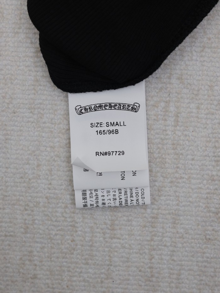 Chrome Hearts Cross Sanskrit Print Knitted Vest Tee