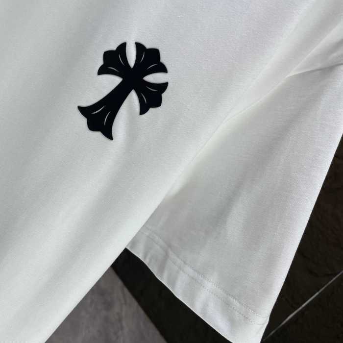 Chrome Hearts Classic Logo Print Cotton Short Sleeves T-Shirts
