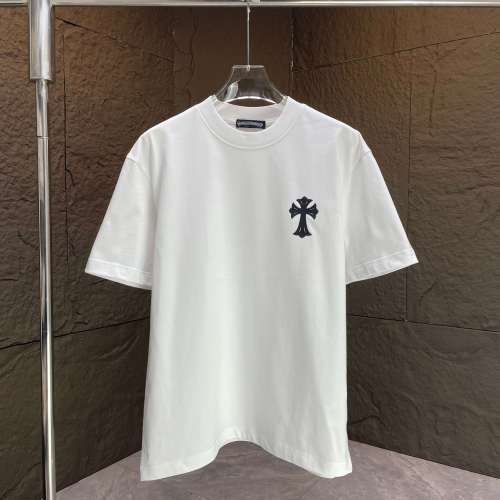 Chrome Hearts Classic Logo Print Cotton Short Sleeves T-Shirts