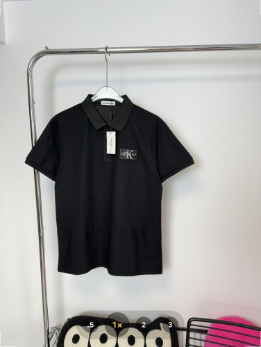 Calvin Klein Classic Logo Print Cotton Polo Shirts