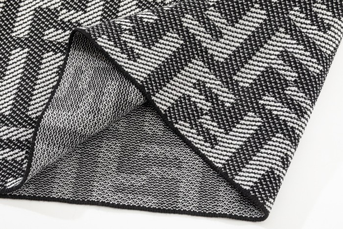 Fendi Dark Pattern Black and White Knitted Shorts