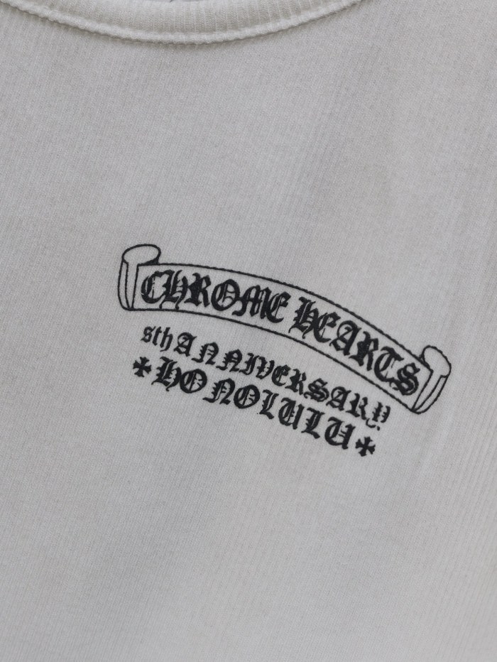 Chrome Hearts Cross Sanskrit Print Knitted Vest Tee