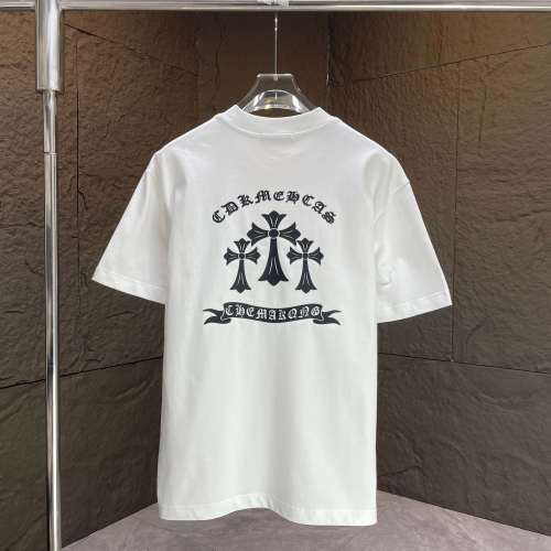Chrome Hearts Classic Logo Print Cotton Short Sleeves T-Shirts