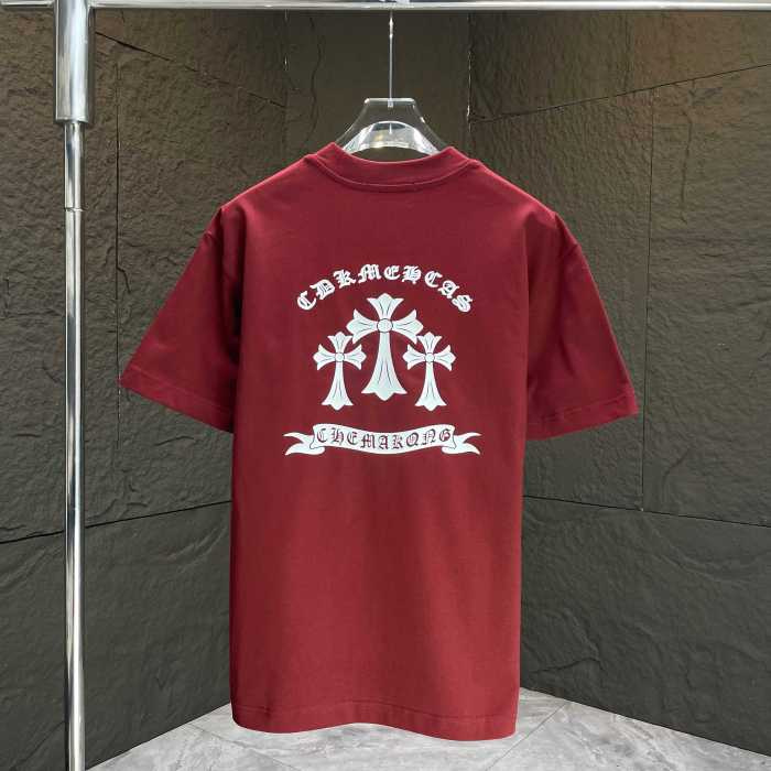 Chrome Hearts Classic Logo Print Cotton Short Sleeves T-Shirts