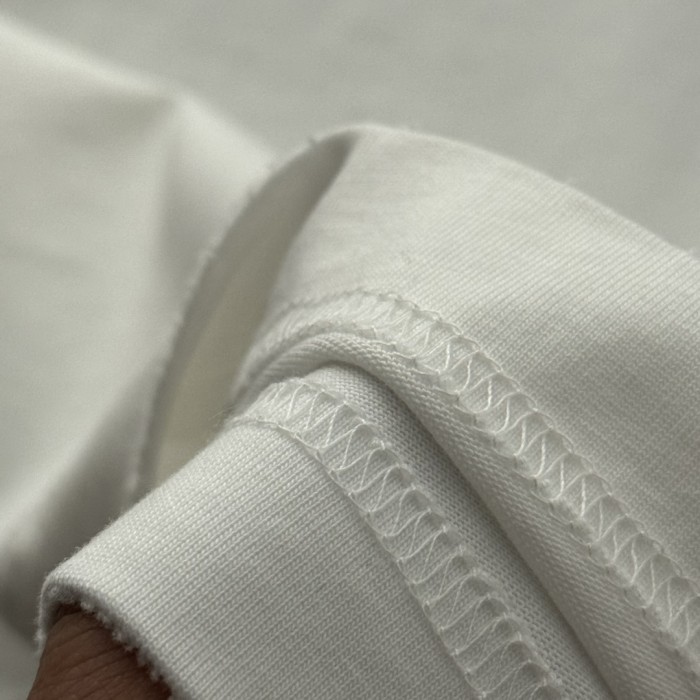 Balenciaga Logo Embroidered Cotton Short Sleeve T-Shirt