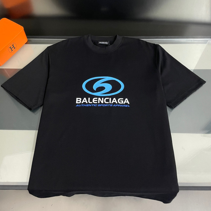 BALENCIAGA Surfer Cracked Vintage Cotton T-shirt