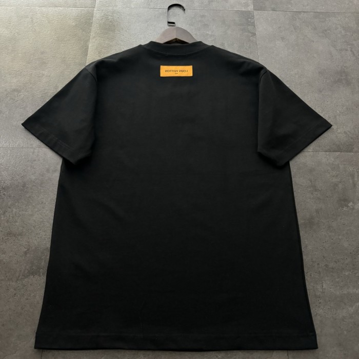 Louis Vuitton Logo Cotton Short Sleeve T-Shirt