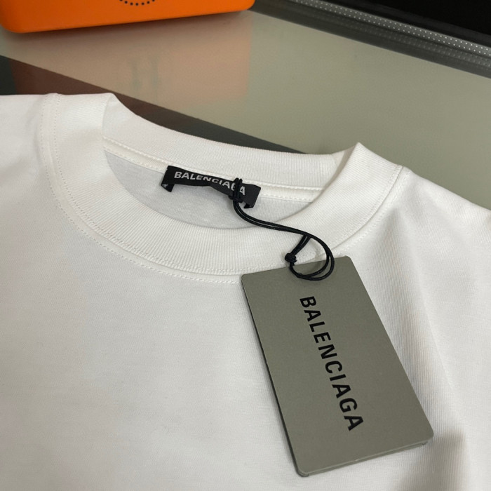 BALENCIAGA Surfer Cracked Vintage Cotton T-shirt