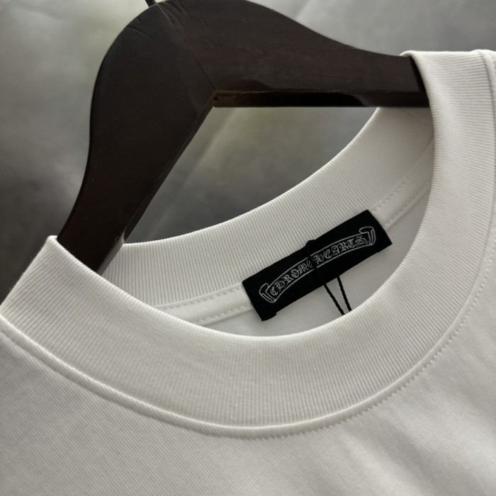 Chrome Hearts Horseshoe Flower Patch Short Sleeve T-Shirt