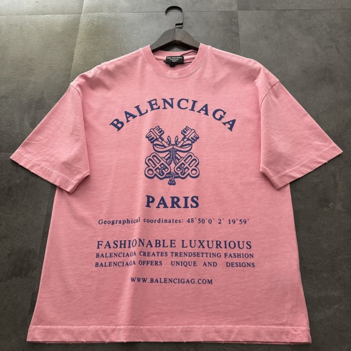 Balenciaga Logo Print Cotton Short Sleeve T-Shirts