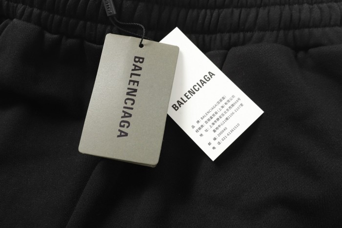 Balenciaga Logo Printed Elastic Waistband Track Shorts