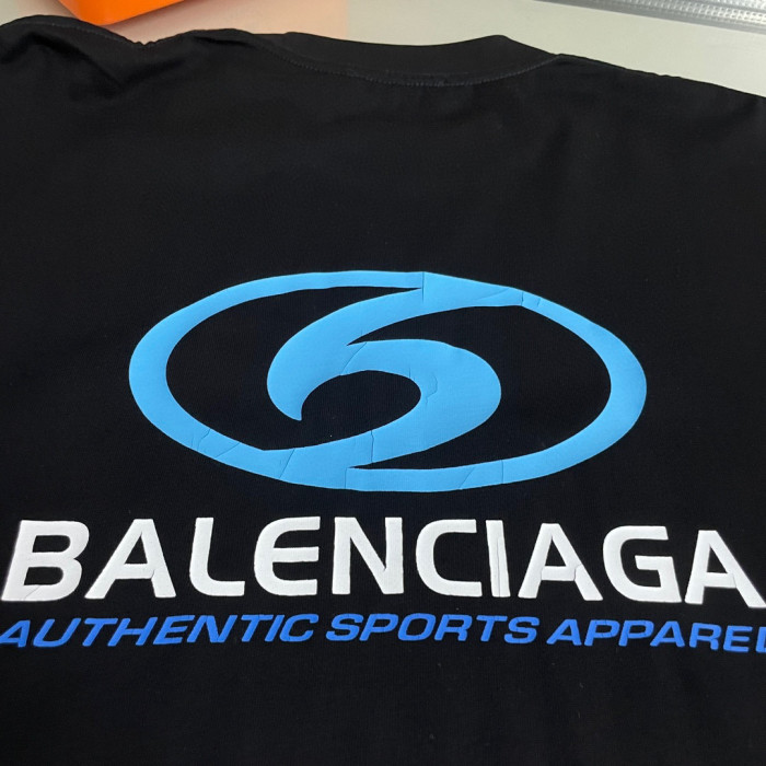 BALENCIAGA Surfer Cracked Vintage Cotton T-shirt