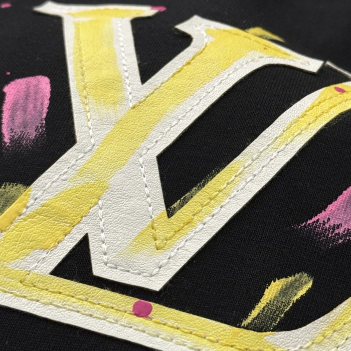 Louis Vuitton Logo Cotton Short Sleeve T-Shirt