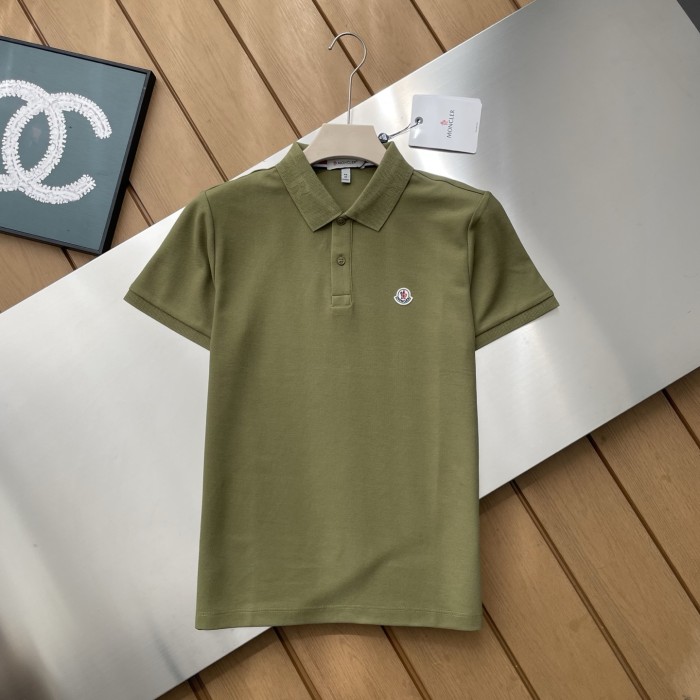 Moncler Black Logo Patch Polo