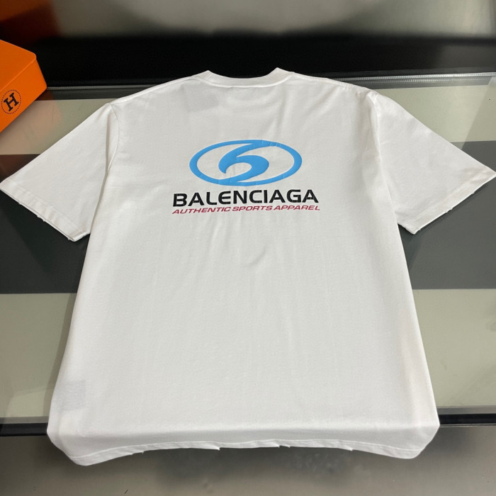 BALENCIAGA Surfer Cracked Vintage Cotton T-shirt