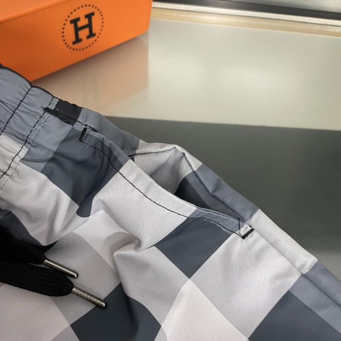 Burberry Check Swim Drawstring Swim Shorts