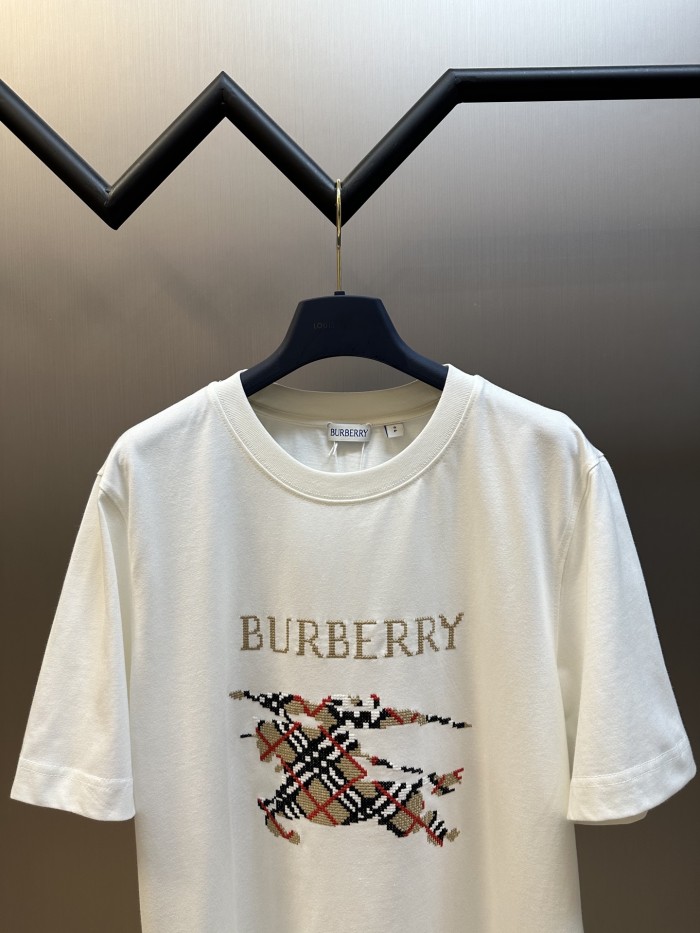 Burberry Cross Stitch EKD​ Cotton T-shirt
