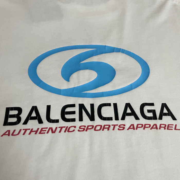 BALENCIAGA Surfer Cracked Vintage Cotton T-shirt