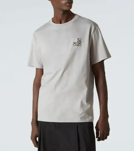 Loewe Logo Embroidered Cotton-Jersey T-Shirt