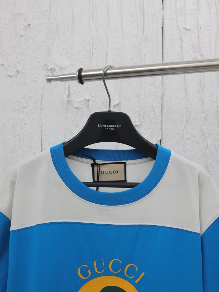 GUCCI T SHIRT GG MONOGRAM LOGO Cotton Short Sleeves