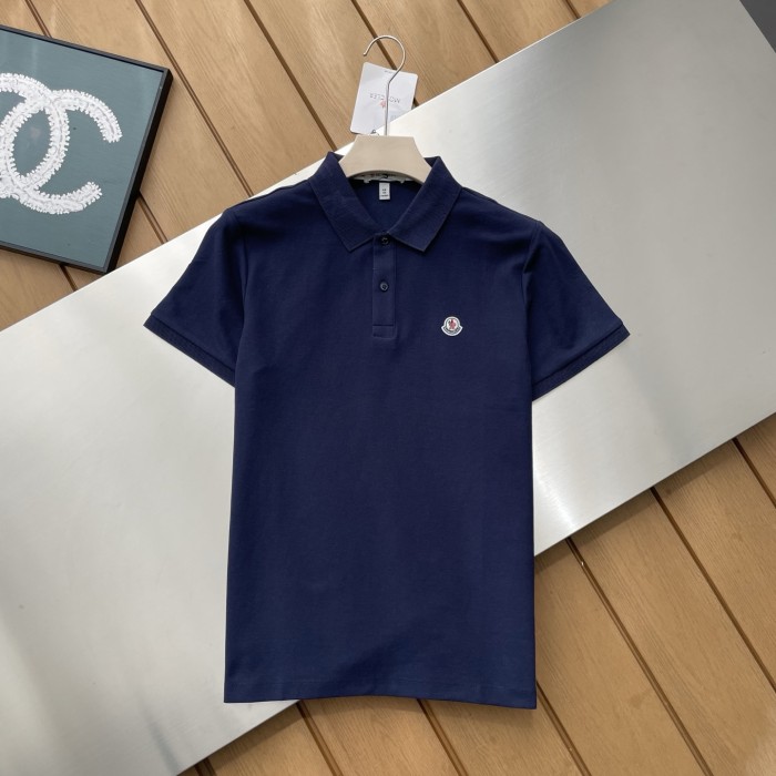 Moncler Black Logo Patch Polo