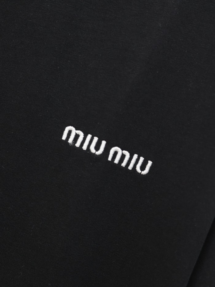 MIUMIU Cotton T-shirt Short Sleeves