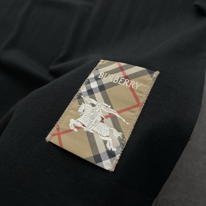 Burberry Check Label Cotton T-shirt
