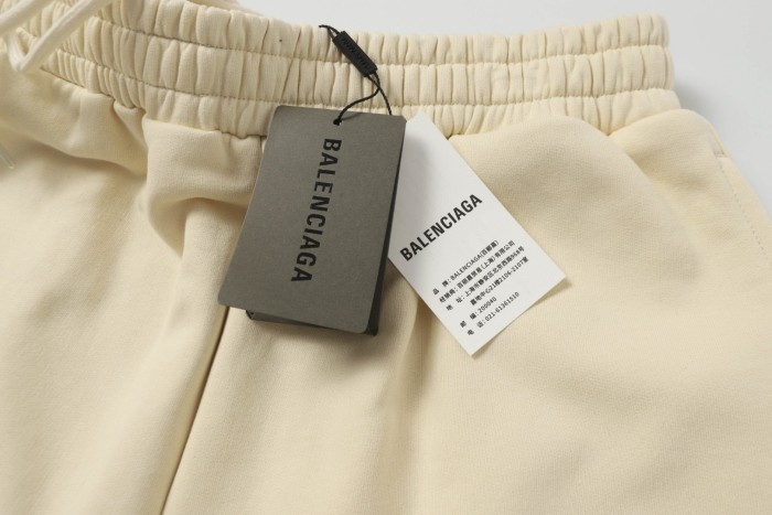 Balenciaga Logo Printed Elastic Waistband Track Shorts