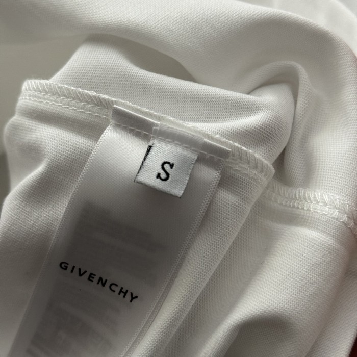 Givenchy Hand-painted Print Cotton Short Sleeve T-Shirt