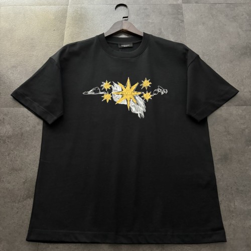 Givenchy Hand-painted Print Cotton Short Sleeve T-Shirt